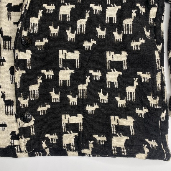 Vintage Women’s Chicos Western Moose Mountain Black  Cream Button Up Jacket Sz M - Picture 6 of 8